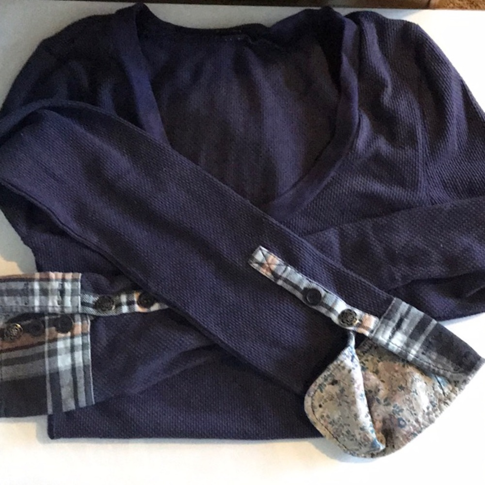 Free People Top With Cuff Detail